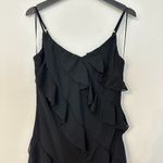 Petal and Pup Ciao Ruffle Chiffon Gown in Black Size X-Large Photo 5