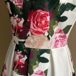 Vince Camuto Luxurious Gorgeous soft structured fit and flare roses dress size 6 Photo 1