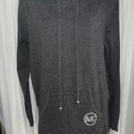 Michael Kors Gray Pullover Hoodie Sweatshirt Photo 3