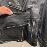 Thread & Supply Womens Black Faux Leather Moto Motorcycle Biker Jacket Small S Photo 3