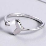 Whale tail ring Size 6 Photo 2