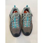 Merrell  Women’s Castle Rock Low Lace Hiking Shoes EUC Sz 7.5 Gray Teal Active Photo 1
