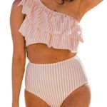 Vimpunec Women High Waisted 2 Piece Bikini Set Bandeau Ruffle... Photo 2