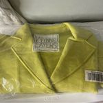 Cropped Yellow Blazer with Structured Silhouette Size 3X Photo 5