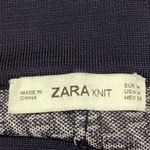 ZARA Knit Women's Black White Zigzag Print High Rise Sweater Casual Pants Size M Photo 4