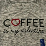 Apt. 9 NWT - Coffee is my valentine T-shirt Photo 2