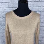 A New Day scoopneck Longsleeve lightweight sweater tan sz M women Photo 2