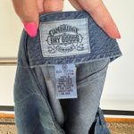 Vintage 90s Denim Mini Wrap Skirt Coastal Cowgirl Silver Heart Charms Size 14 Blue Photo 9