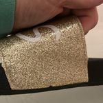 Women’s Gold Glitter Cheer Slides Size 6/7 Black Photo 6
