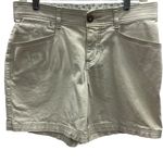 Lee  Sinfully Soft Cream Khaki High Waist Button Flap Pocket Shorts Womens 8 Photo 6