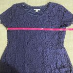 Isaac Mizrahi Live! Blue Lace Blouse Photo 15