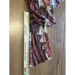 American Eagle Women XXS Paisley Boho Romper Long Bell Sleeve Colorful Beach Photo 4