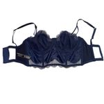 Victoria's Secret Bra 32 DDD Dream Angels Unlined Balconet Corset Navy Blue Photo 6