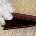 Cartier Bordeaux Burgundy Leather Wallet with 24K Gold Details Photo 8