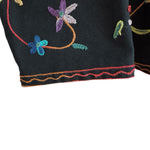BFA Classics Floral Embroidered Jacket 1X | Boho Luxe Cottagecore Festival Layer Black Photo 10