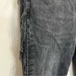 ZARA  Z1975 Denim Womens Black High Rise Side Fringe Stretch‎ Skinny Jeans 6 Photo 1