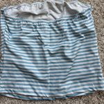 Light Blue Striped Tube Top Photo 1