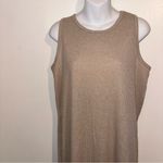 Nine West Women’s Beige Ribbed Tank Dress Color Oatmeal size Large Photo 9