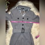Clocolor grey trench coat belted pencil dress sz medium Gray Photo 4