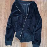 Ivanka Trump NWOT black zip up velvet velour bomber Photo 0
