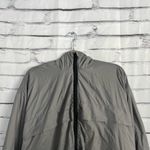 Forever 21 Silver Windbreaker Jacket Women’s Small Lightweight Hooded Full Zip Photo 5