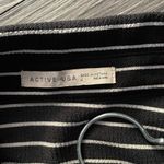Active USA Women’s Striped Button-Down Shirt Size M Photo 1