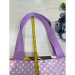 Estée Lauder Cute Lavender Polka Dot Tote Bag Large Casual Shopping Beach Bag Photo 4