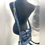 Leather cross body navy‎ blue bag Photo 1