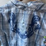 Baby Phat  Light Blue Plaid Shirt Photo 4