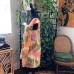 Kourt Anthropologie Tropical Multicolor Sleeveless Ruffle Mini Dress Size XS Photo 1