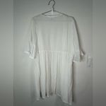 LIFE Love Is For Eternity White Boho Kimono Cover Up Cardigan Crochet Trim Med Photo 4