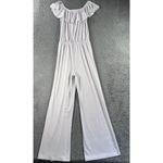 Hybrid Women Romper Jumpsuit Medium High Waist Wide‎ Leg Formal Elegant Ruffle Stretch Photo 3