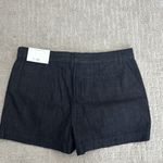 Loft NWT NEW dark wash denim flat front Women’s Shorts Size Photo 5