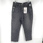 Simple Society  distressed super high rise button fly raw hem jeans NEW NWT 13 31 Photo 2