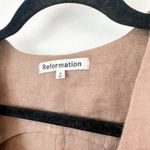 Reformation  |‎ 100% Linen Cienna Button Vest in Mushroom Brown Photo 8