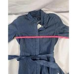 Banana Republic  TENCEL Fit-and-Flare Shirt Dress,Dark Denim SIZE 2 Photo 5