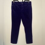 Talbots High Waist Straight Leg Corduroy Pants Size 10P Purple Simply Flattering Photo 1