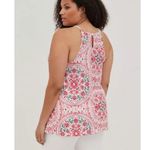 Torrid Knit Macrame High Neck Tank Red White 2 Photo 10