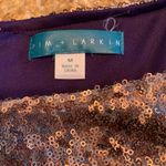 Pim + Larkin  Sequin Midi Dress Size Medium Brown Gold Shimmer Party Back Zip Photo 4