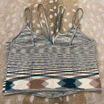 Anthropologie  blue brown space dye strappy tank top women’s size medium Photo 2
