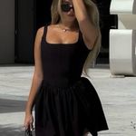 ZARA  dress mini corset ruffled balloon bodycon summer cocktail wedding Photo 6