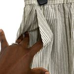 Croft & Barrow Capri Pants Elastic Drawstring Stripes Grunge Earth Tone Sz S NWT Photo 3