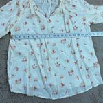 C&C California Floral Print Blouse Top Women's Size L Long Sleeve Casual Photo 1