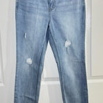 Buffalo David Bitton  Jess Light Wash RIP & REPAIR MID-RISE SKINNY 6/28 Photo 0