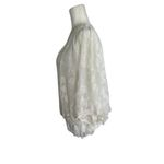 Democracy  Lace Batwing Sleeve Embroidered Bohemian Ivory Large Blouse Top Blouse Photo 3