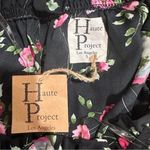 Haute Project Floral Black Pink Adjustable Off Shoulder Size S NWT Photo 1