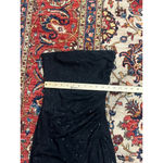 Izzy & Jae Strapless Black Glitter Sequin Party Cocktail Dress Small USA Photo 2