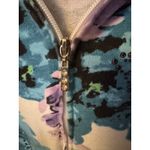Quacker Factory  Floral Printed Jacket Size 1X Purple/Blue with rhinestones Photo 4