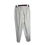 Christy Girl High Waist Pleated Tapered Pants Ivory 80s Vintage USA Women's 12 White Photo 2