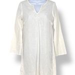 Lilly Pulitzer White Tunic Dress Beach Cover-Up Embroidered Cottom Size XS Photo 12